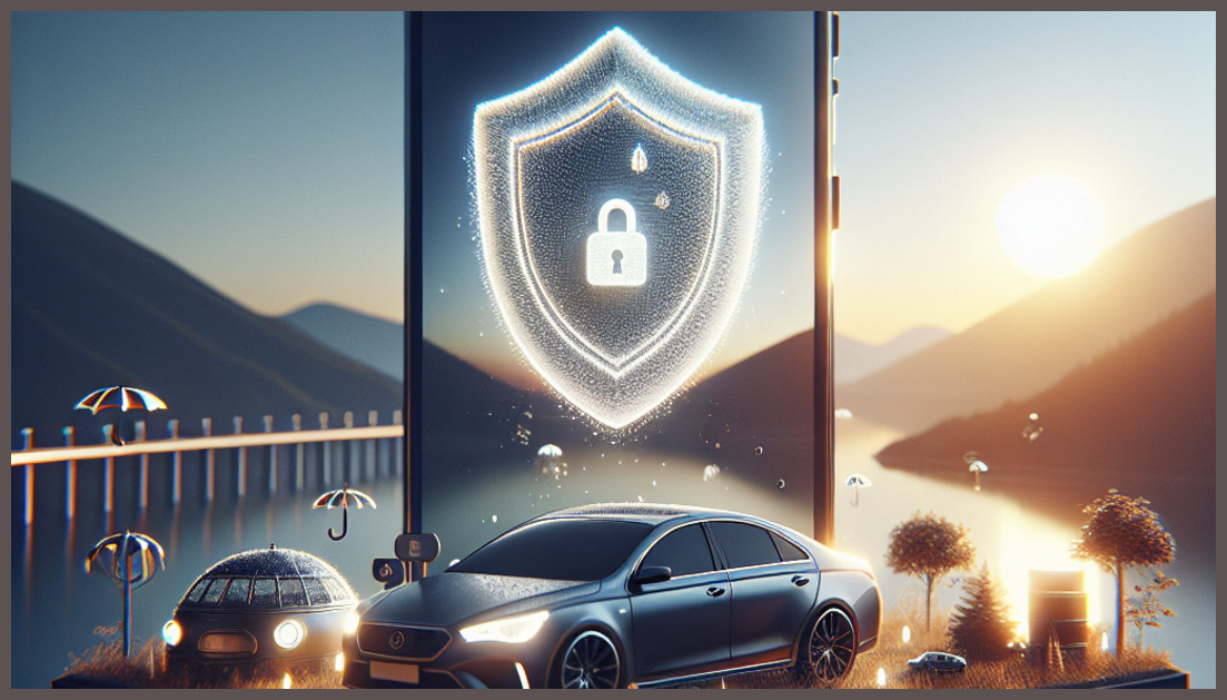 Conceptual image of car insurance savings and flexible plans