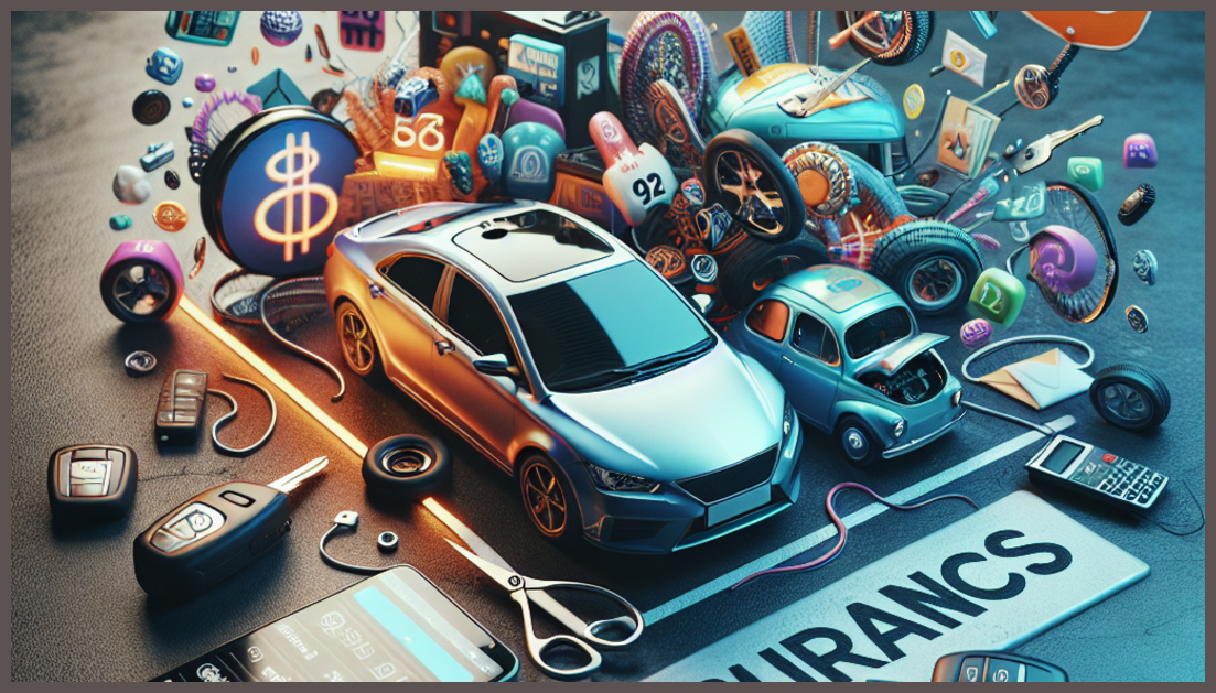 Car insurance discounts for young drivers illustrated conceptually