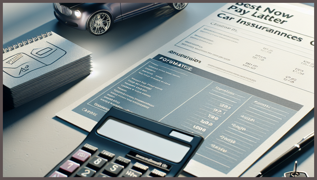 Car insurance concept with a calculator and car keys on a table.