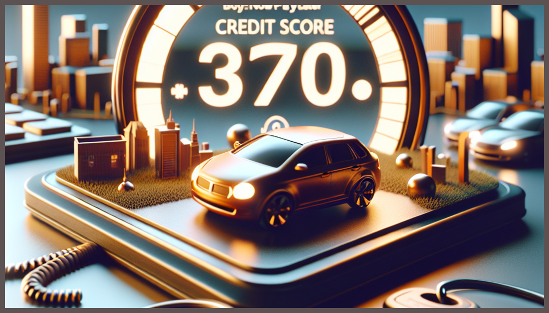 Illustration of credit score and financial growth with BNPL concept